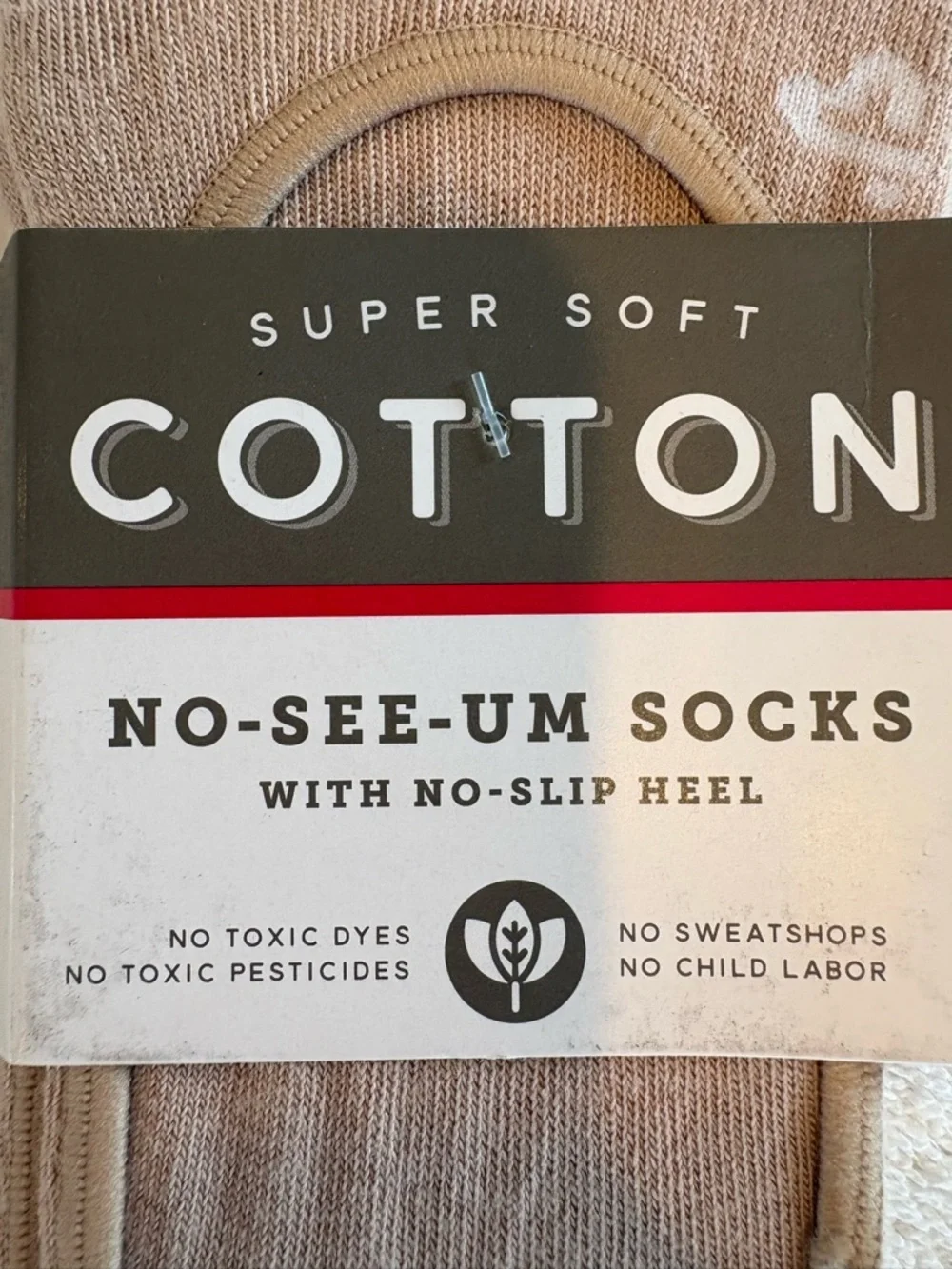 SOLD Pact Nude No Show Socks 6 Pair Organic Cotton One Size NWT - Picture 2 of 4